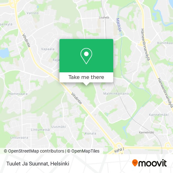 Tuulet Ja Suunnat map