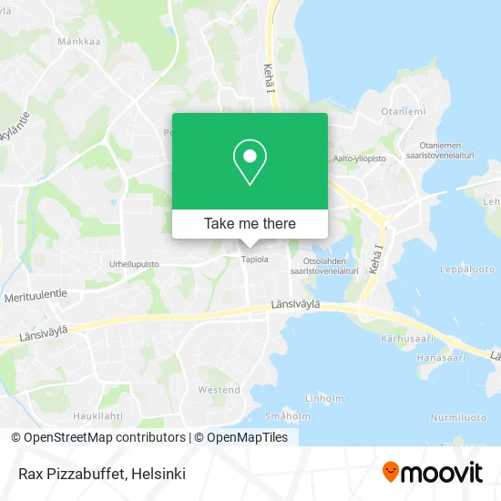 Rax Pizza Buffet map