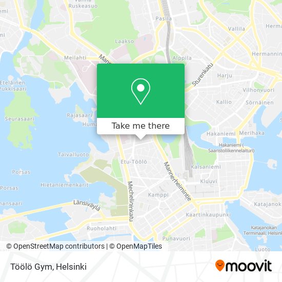 Töölö Gym map