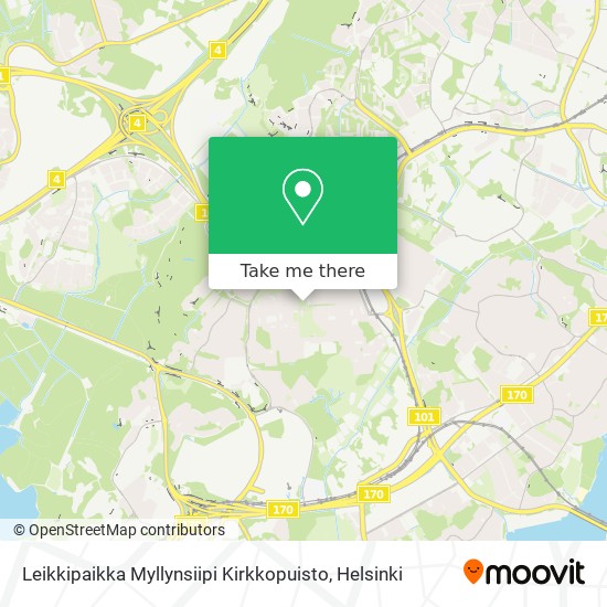 Leikkipaikka Myllynsiipi Kirkkopuisto map