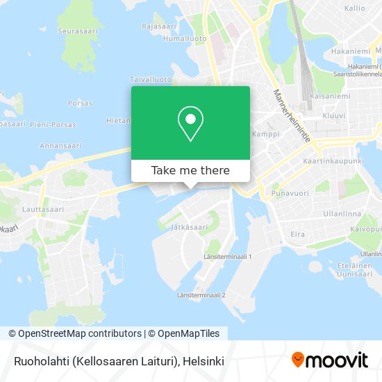 Ruoholahti (Kellosaaren Laituri) map