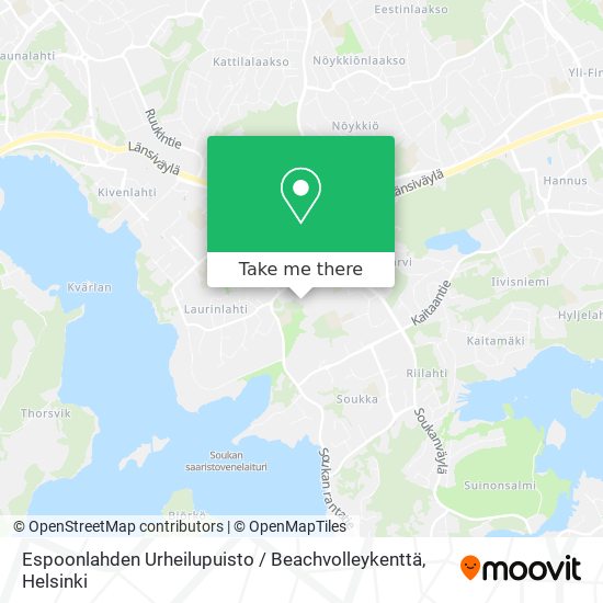Espoonlahden Urheilupuisto / Beachvolleykenttä map
