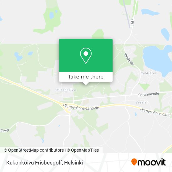 Kukonkoivu Frisbeegolf map