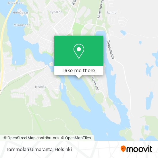 Tommolan Uimaranta map