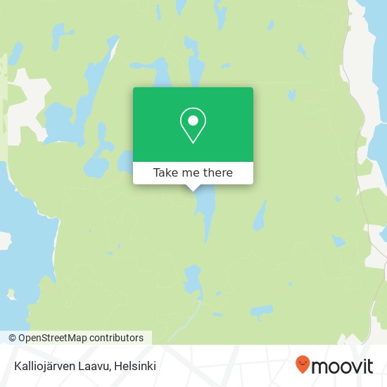 Kalliojärven Laavu map
