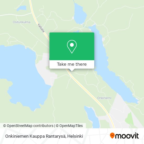 Onkiniemen Kauppa Rantarysä map