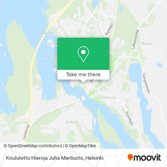 Koulutettu Hieroja Juha Meriluoto map