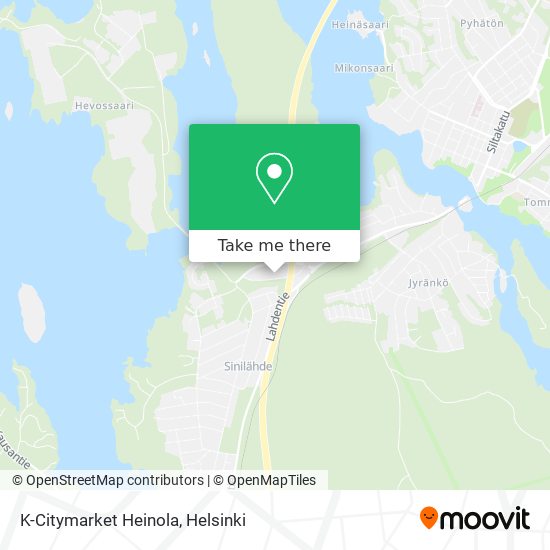 K-Citymarket Heinola map
