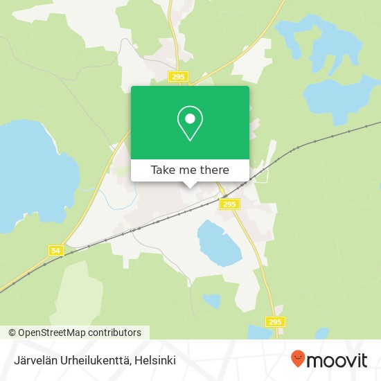 Järvelän Urheilukenttä map