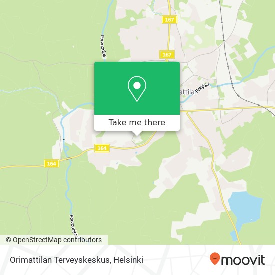 Orimattilan Terveyskeskus map