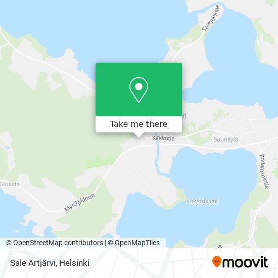 Sale Artjärvi map