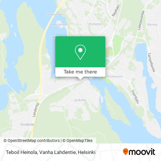 Teboil Heinola, Vanha Lahdentie map