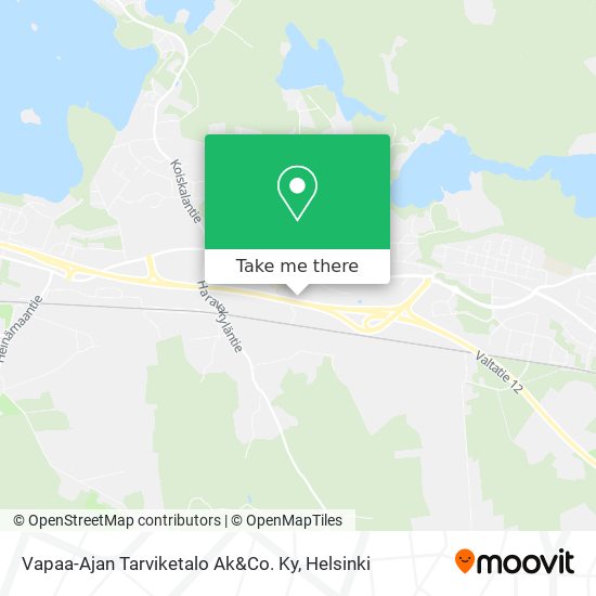 How to get to Vapaa-Ajan Tarviketalo Ak&Co. Ky in Nastola by Bus or Train?