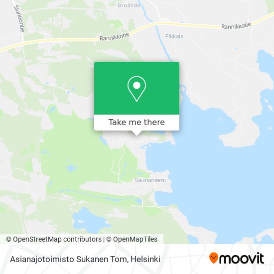 Asianajotoimisto Sukanen Tom map