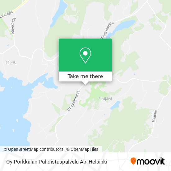 Oy Porkkalan Puhdistuspalvelu Ab map