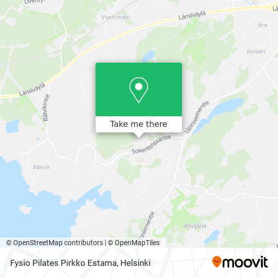 Fysio Pilates Pirkko Estama map
