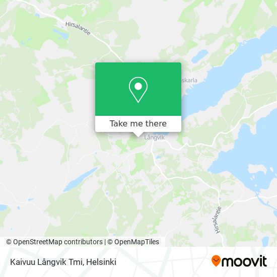 Kaivuu Långvik Tmi map