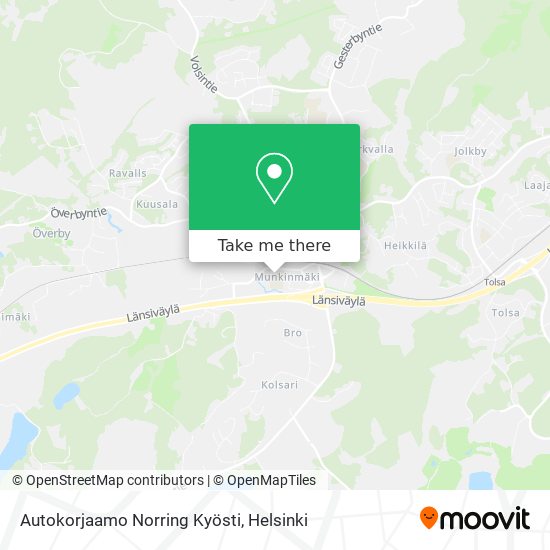 Autokorjaamo Norring Kyösti map