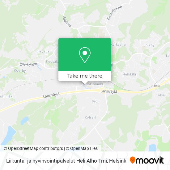 Liikunta- ja hyvinvointipalvelut Heli Alho Tmi map