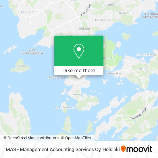 MAS - Management Accounting Services Oy map