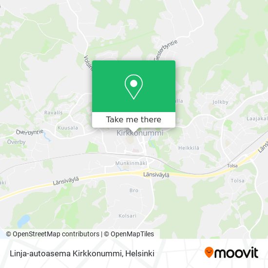 Linja-autoasema Kirkkonummi map