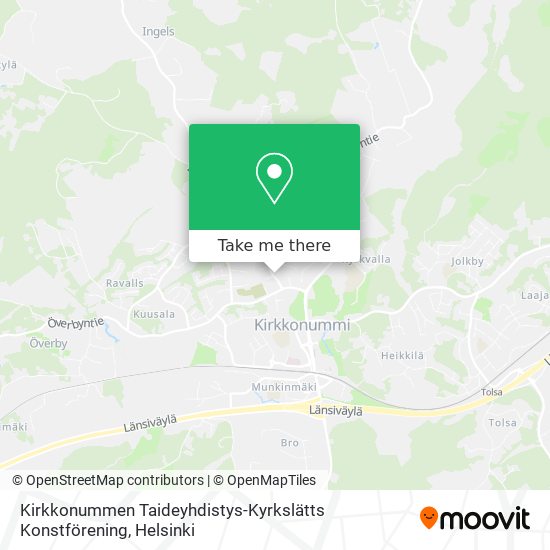 Kirkkonummen Taideyhdistys-Kyrkslätts Konstförening map