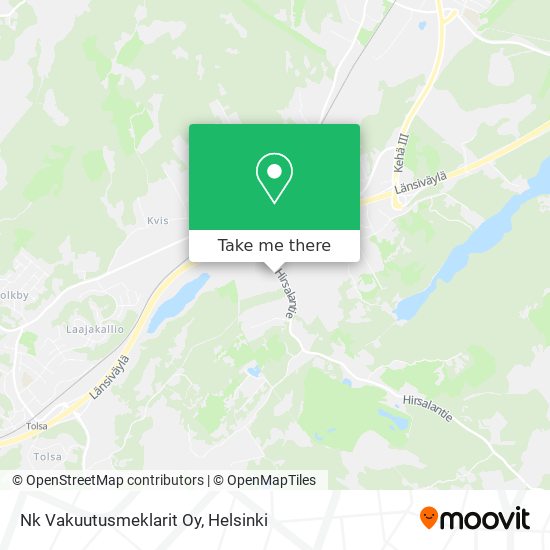 Nk Vakuutusmeklarit Oy map