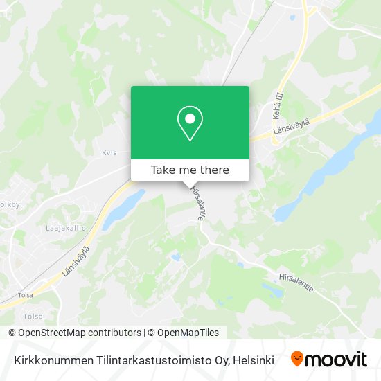 Kirkkonummen Tilintarkastustoimisto Oy map