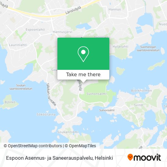 Espoon Asennus- ja Saneerauspalvelu map