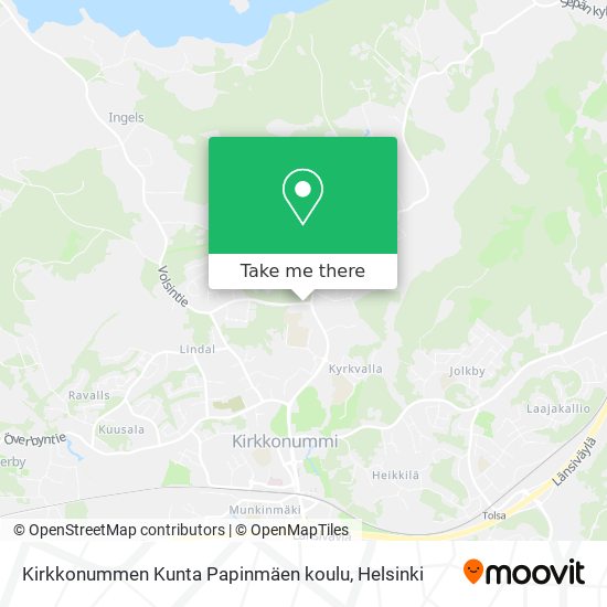 Kirkkonummen Kunta Papinmäen koulu map