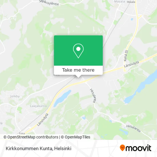 Kirkkonummen Kunta map