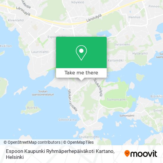 Espoon Kaupunki Ryhmäperhepäiväkoti Kartano map