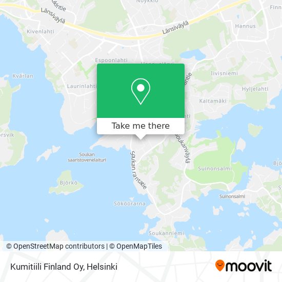 Kumitiili Finland Oy map