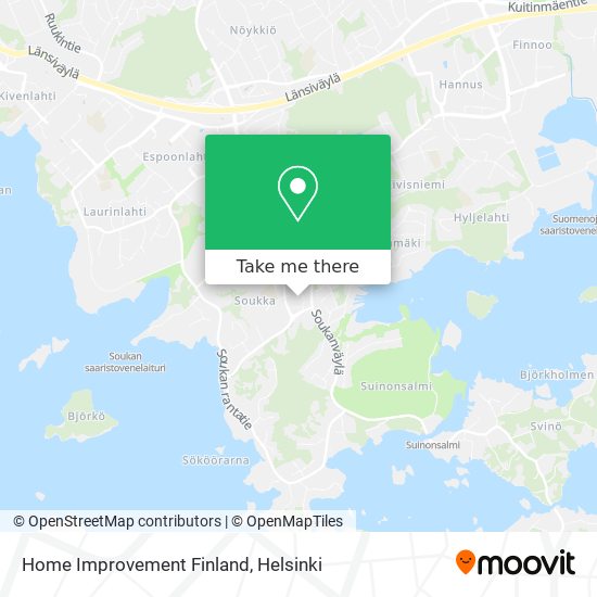 Home Improvement Finland map