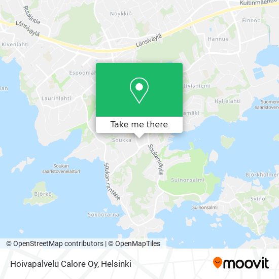 Hoivapalvelu Calore Oy map