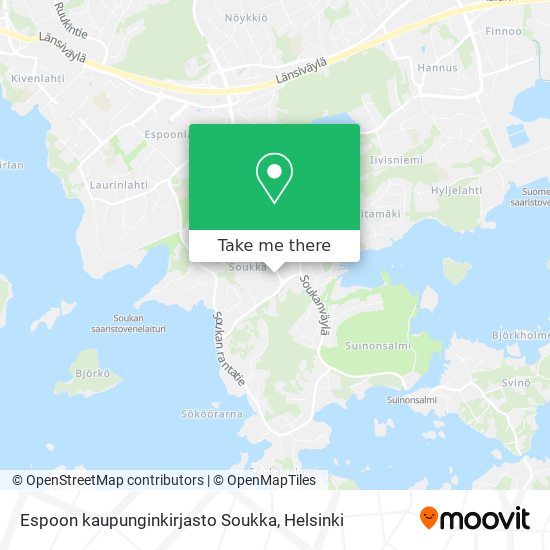 Espoon kaupunginkirjasto Soukka map