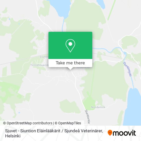 Sjuvet - Siuntion Eläinlääkärit / Sjundeå Veterinärer map