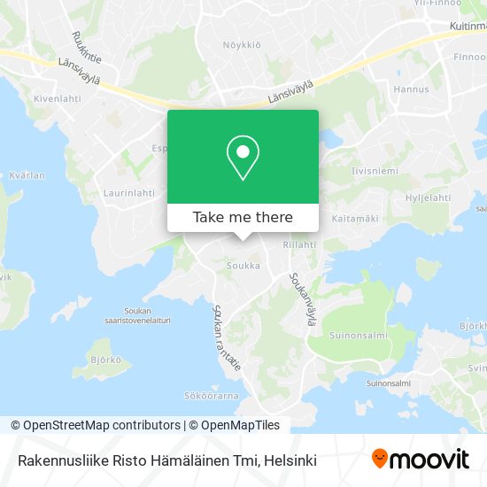 Rakennusliike Risto Hämäläinen Tmi map