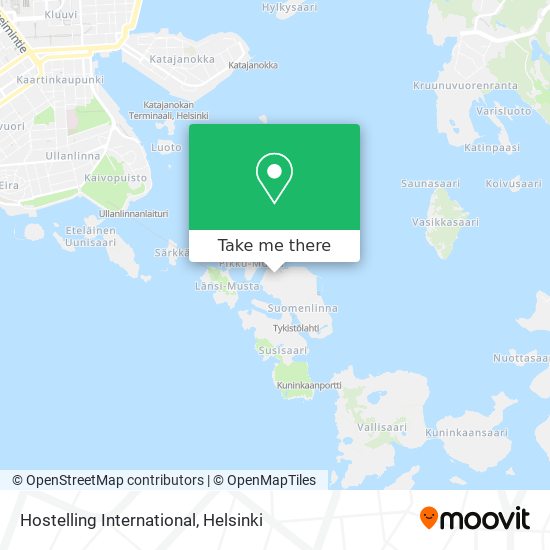 Hostelling International map