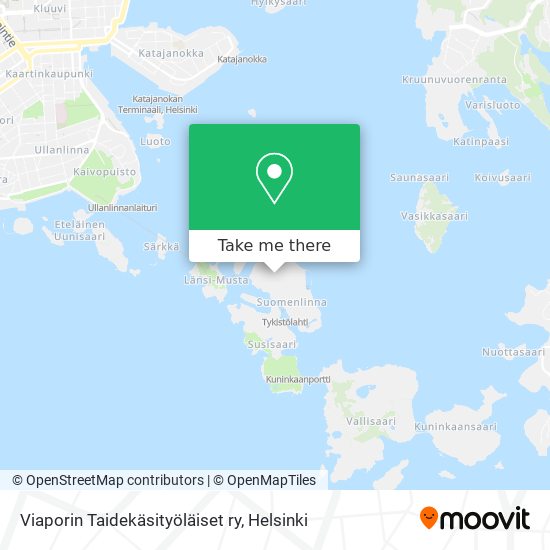 Viaporin Taidekäsityöläiset ry map