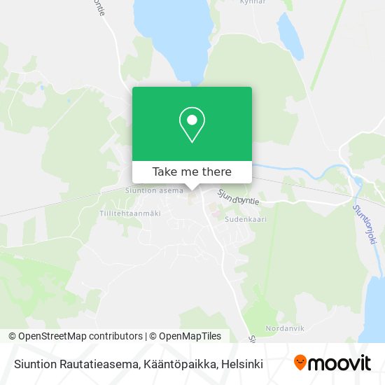 Siuntion Rautatieasema, Kääntöpaikka map