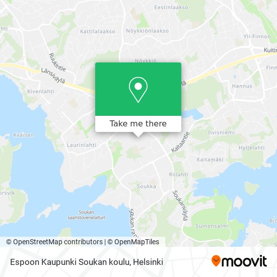 Espoon Kaupunki Soukan koulu map