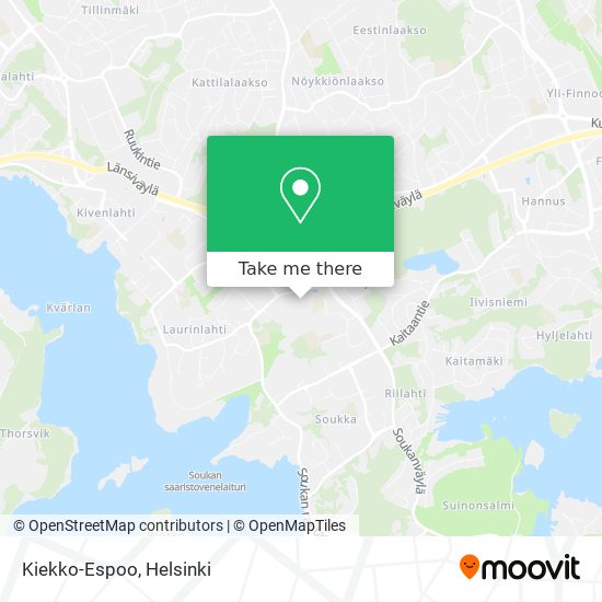Kiekko-Espoo map
