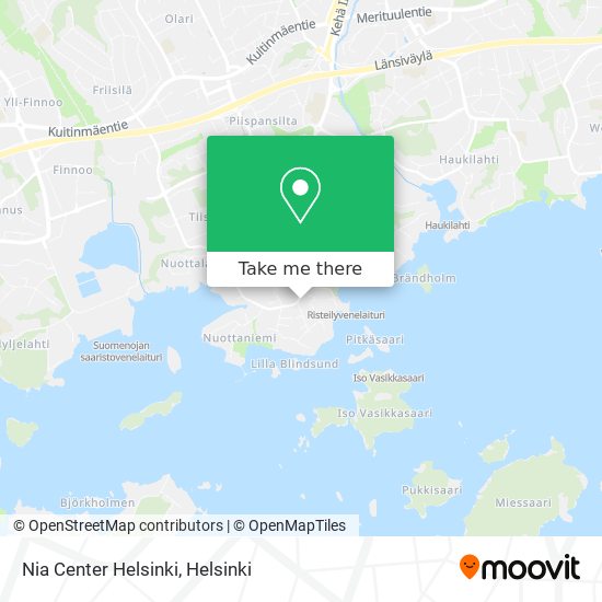 Nia Center Helsinki map