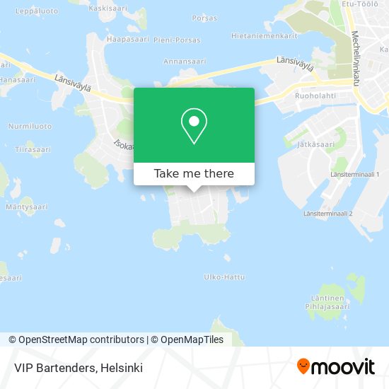 VIP Bartenders map
