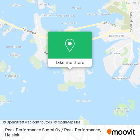 Peak Performance Suomi Oy / Peak Performance map