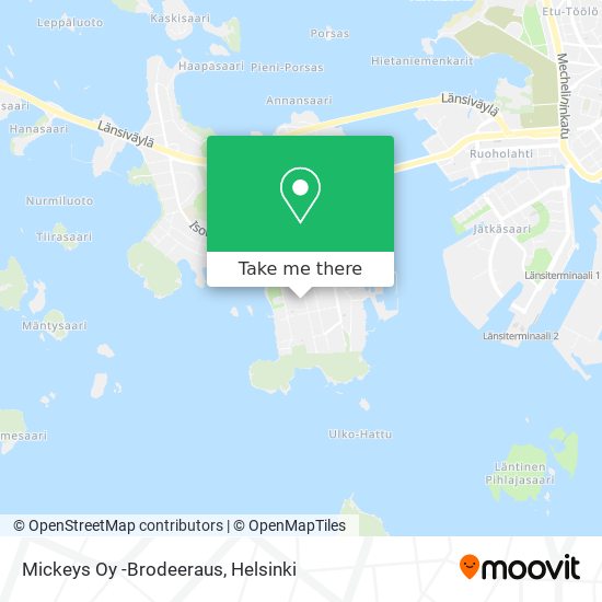 Mickeys Oy -Brodeeraus map