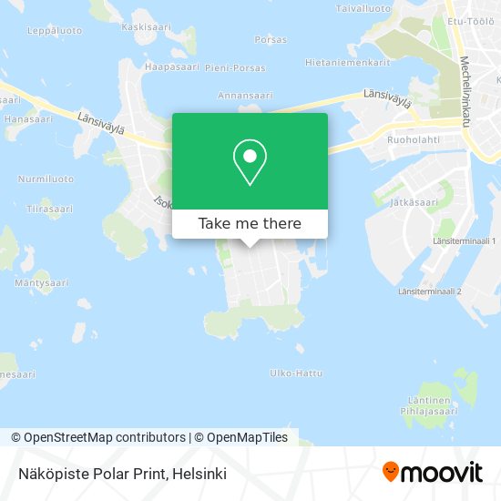 Näköpiste Polar Print map