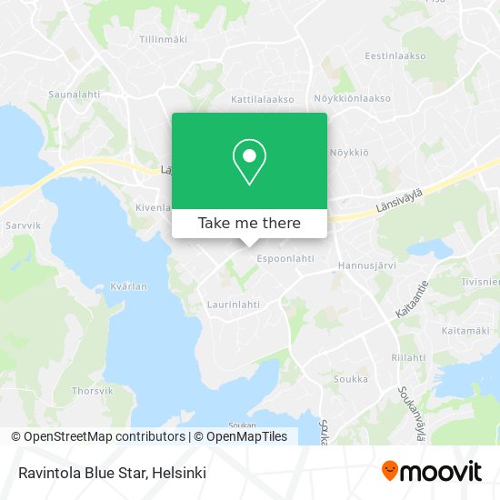 Ravintola Blue Star map