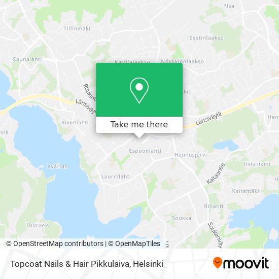 Topcoat Nails & Hair Pikkulaiva map